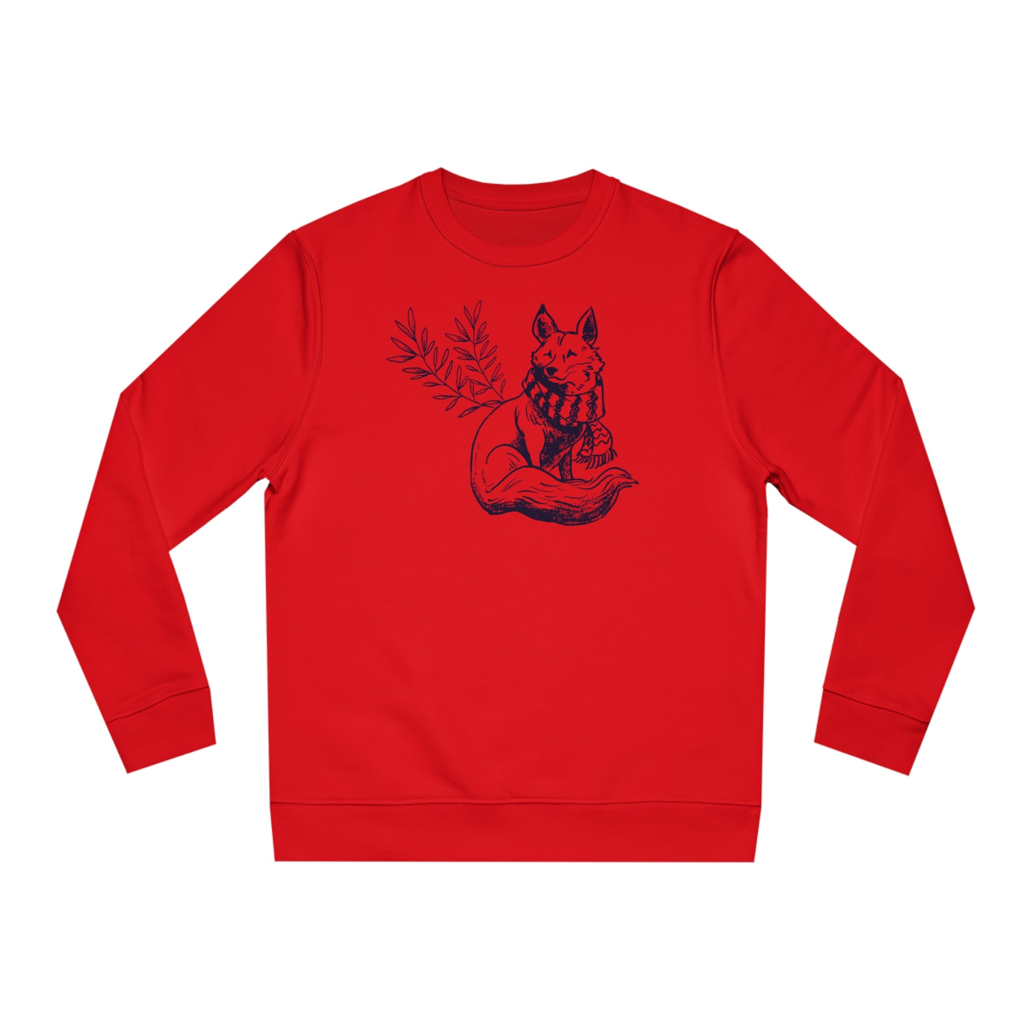 Fuchs im Winter Unisex Sweatshirt - Cottagecore Winterdesign