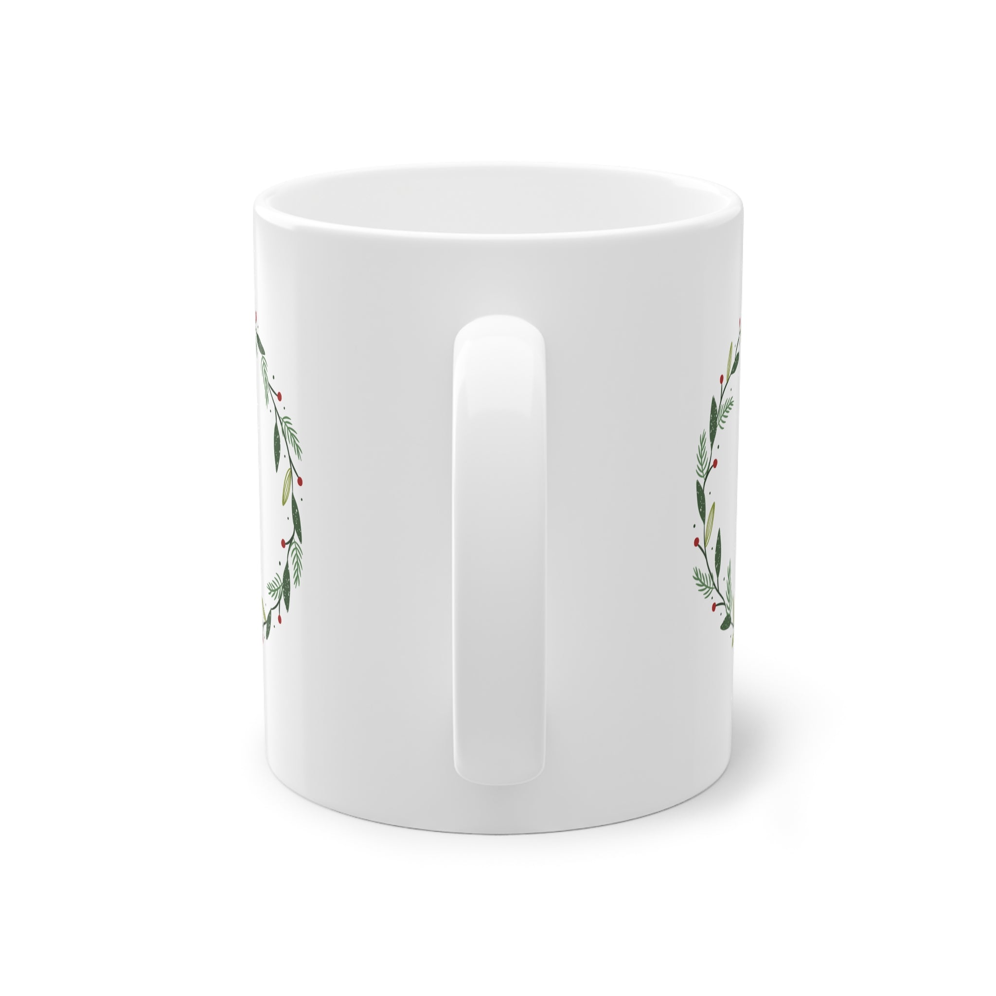 Tasse mit dekorativem Weihnachtskranz | 325ml